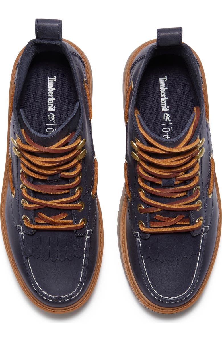 Timberland Stone Street Platform Hiking Boot, Alternate, color, Dark Blue Full Grain