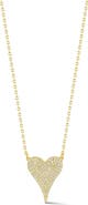 SPHERA MILANO Cubic Zirconia Heart Pendant Necklace
