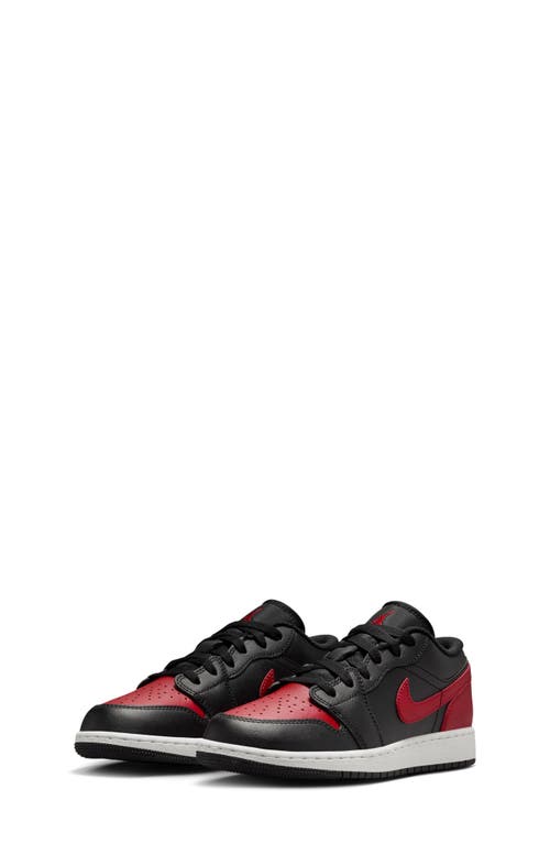 Jordan Air  1 Low Big Kids' Shoes In Black/varsity Red/summit