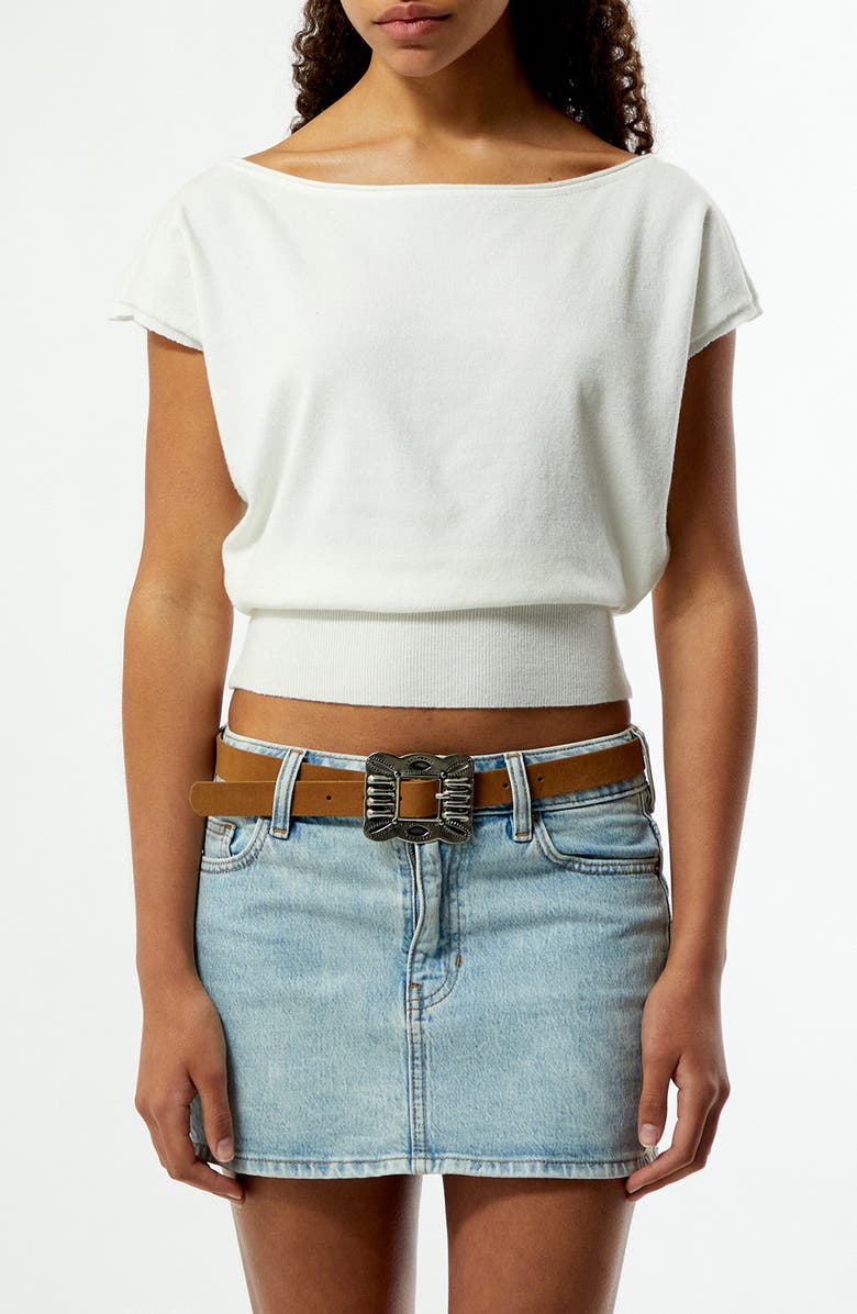 PacSun Eva Knit Top, Main, color, White