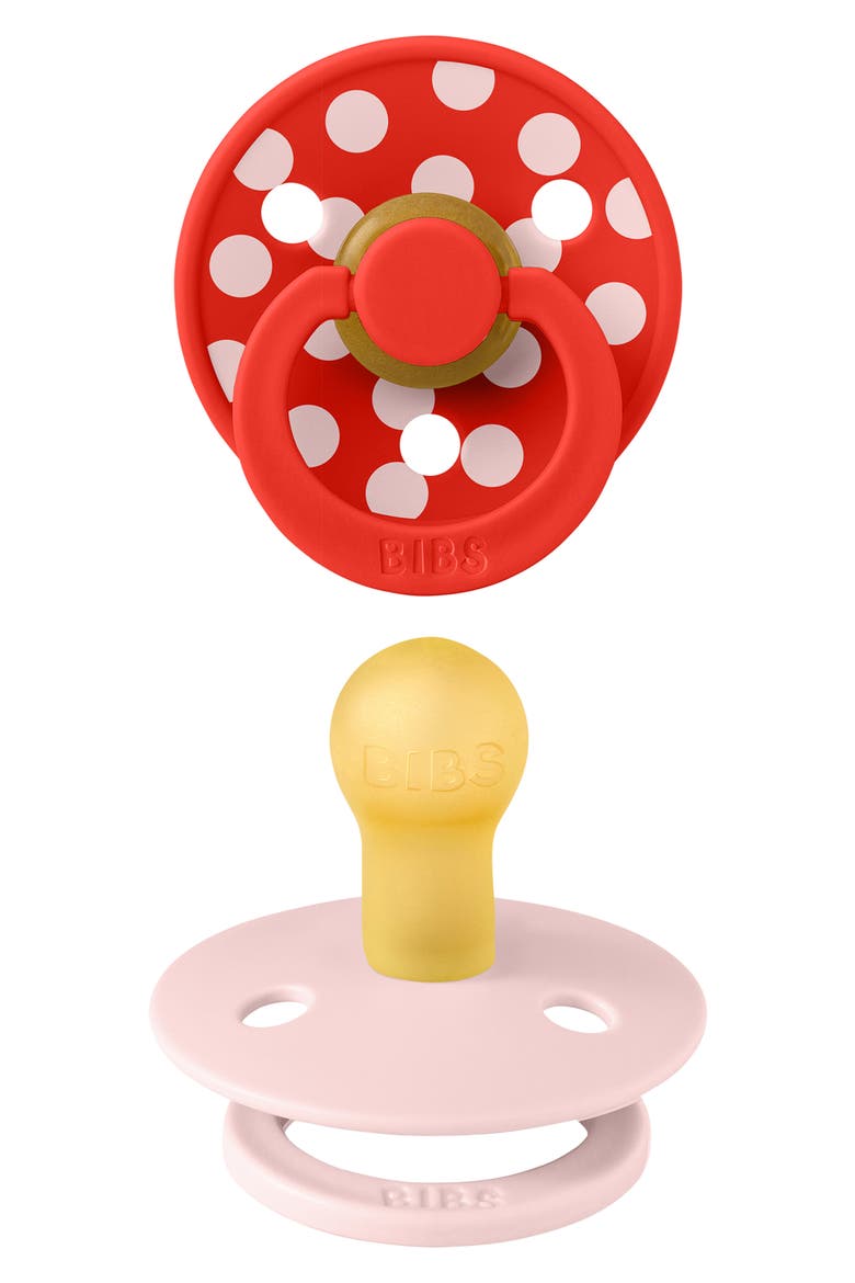 Studio Color 2-Pack Pacifiers, Alternate, color, BLOSSOM/ CANDY APPLE