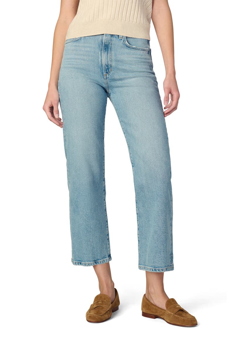 The Margot High Waist Ankle Relaxed Straight Leg Jeans, Main, color, PAZAZZ