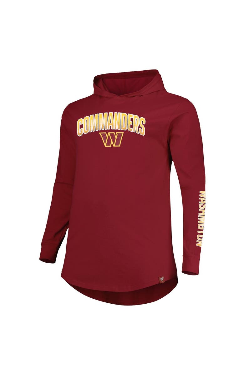 FANATICS Men's Fanatics Branded Burgundy Washington Commanders Big & Tall Front Runner Pullover Hoodie, Alternate, color, 