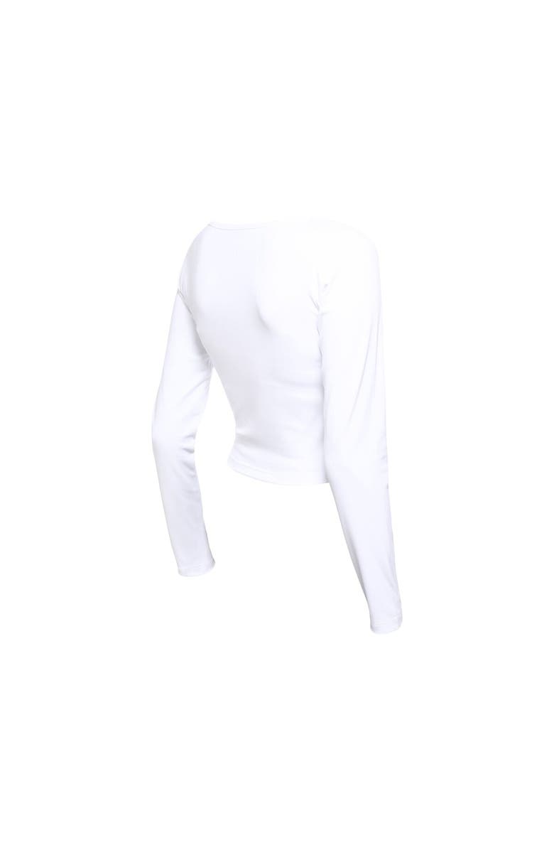 5TH AND OCEAN BY NEW ERA Women's 5th & Ocean by New Era White St. Louis City SC Leisure Cropped Long Sleeve T-Shirt, Alternate, color, White