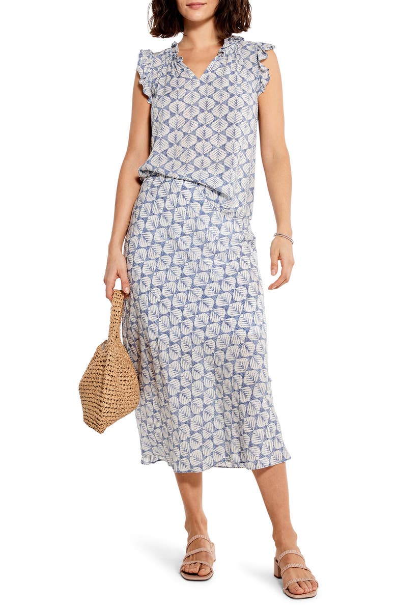 NIC+ZOE Lily Pad Blues Top, Alternate, color,