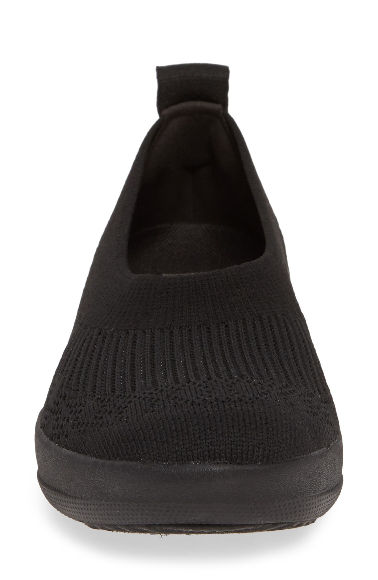 Uberknit Ballerina Flat, Alternate, color, ALL BLACK FABRIC