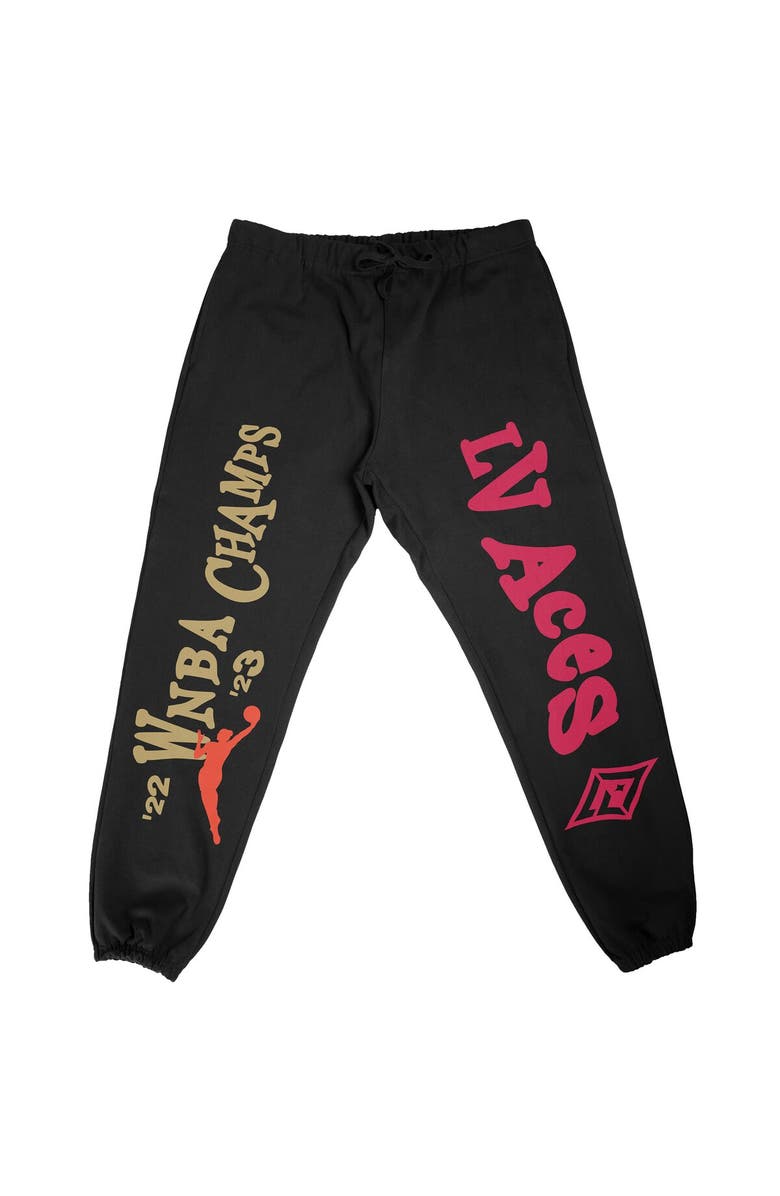 Playa Society Unisex Playa Society  Black Las Vegas Aces 2023 WNBA Finals Champions Sweatpants, Alternate, color, 