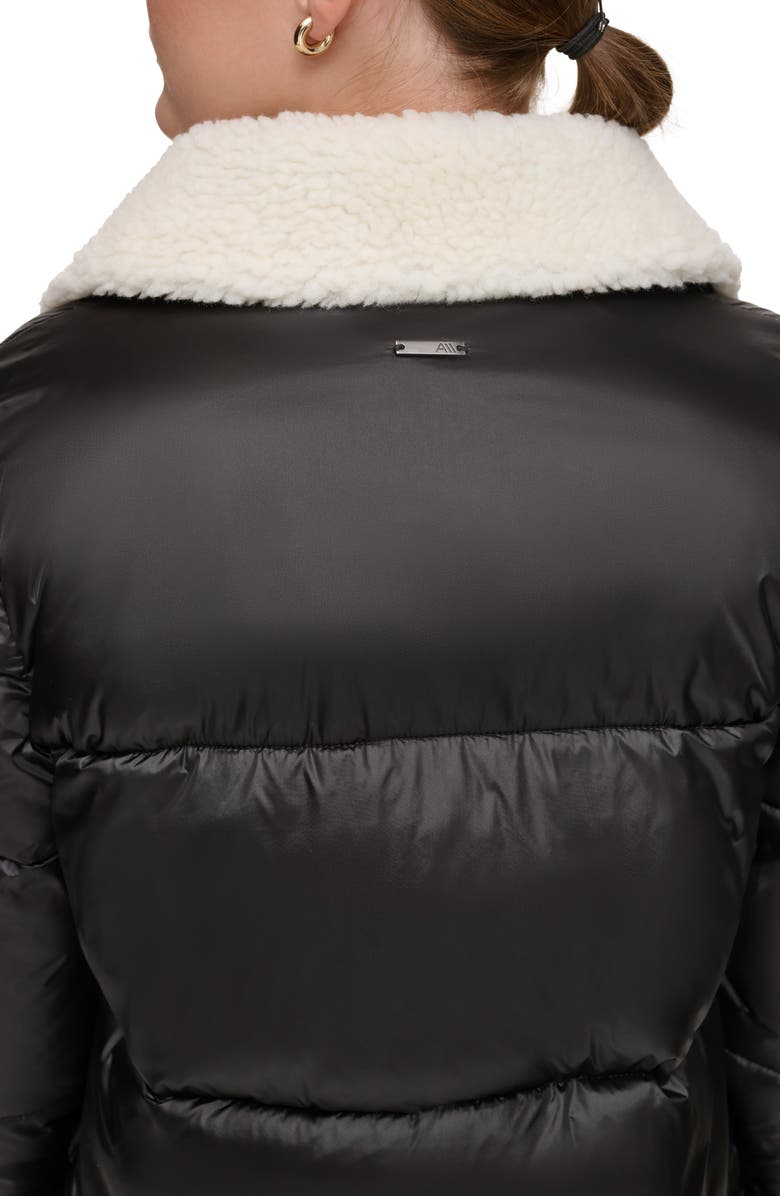 Andrew Marc Sport Ciré Faux Shearling Puffer Jacket, Alternate, color, 