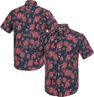 Reyn Spooner Men's Reyn Spooner Navy Boston Red Sox Cooperstown Kekai Performance Button-Down Tri-Blend Top