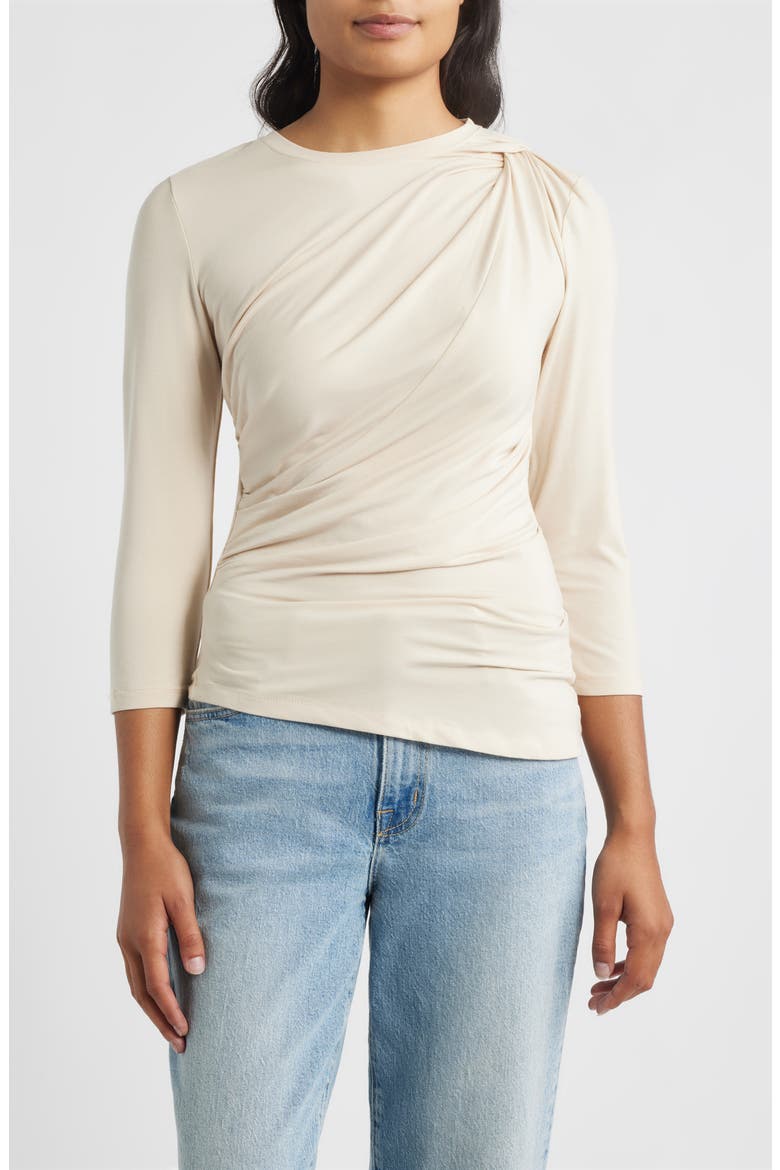 Shoulder Twist Top, Main, color, SAND