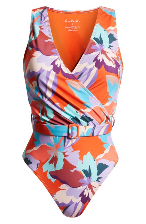 HUTCH HUTCH BELTED ONE-PIECE SWIMSUIT