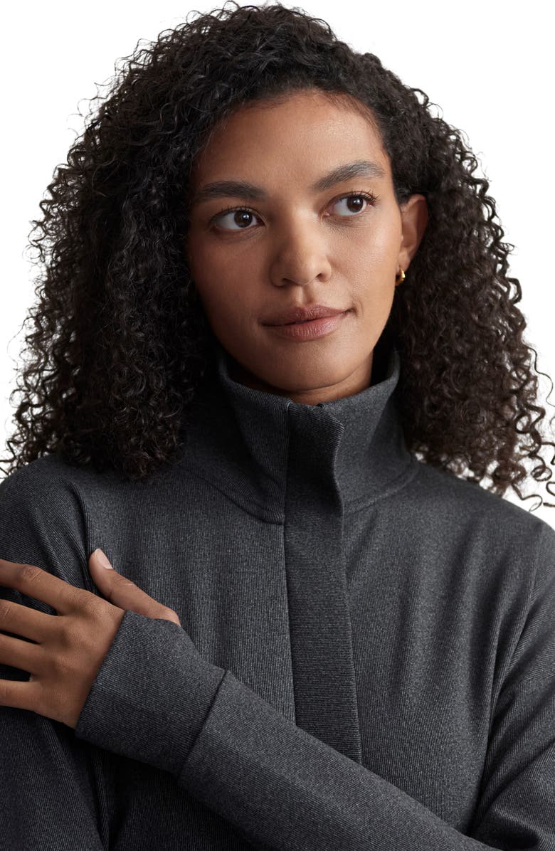 Varley Rozanna Midweight Knit Zip Jacket, Alternate, color, 