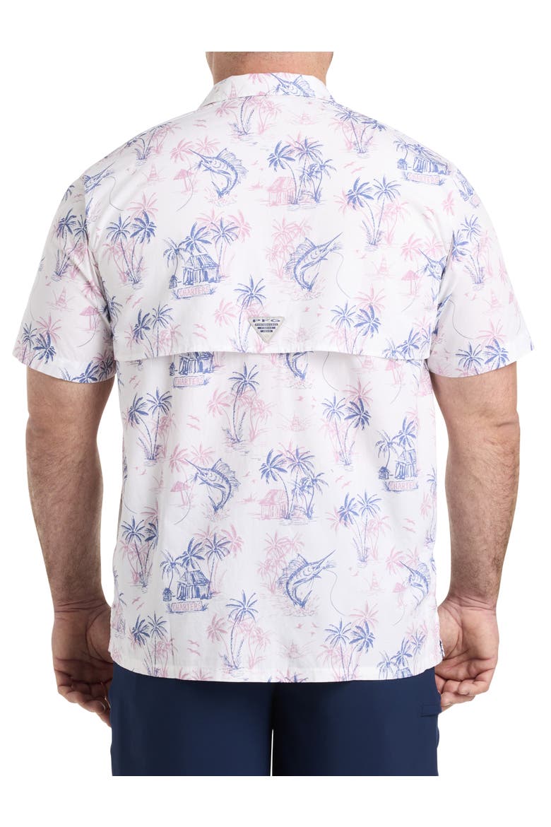Big & Tall Trollers Best Sport Shirt, Alternate, color, WHITE SCRIBBLED