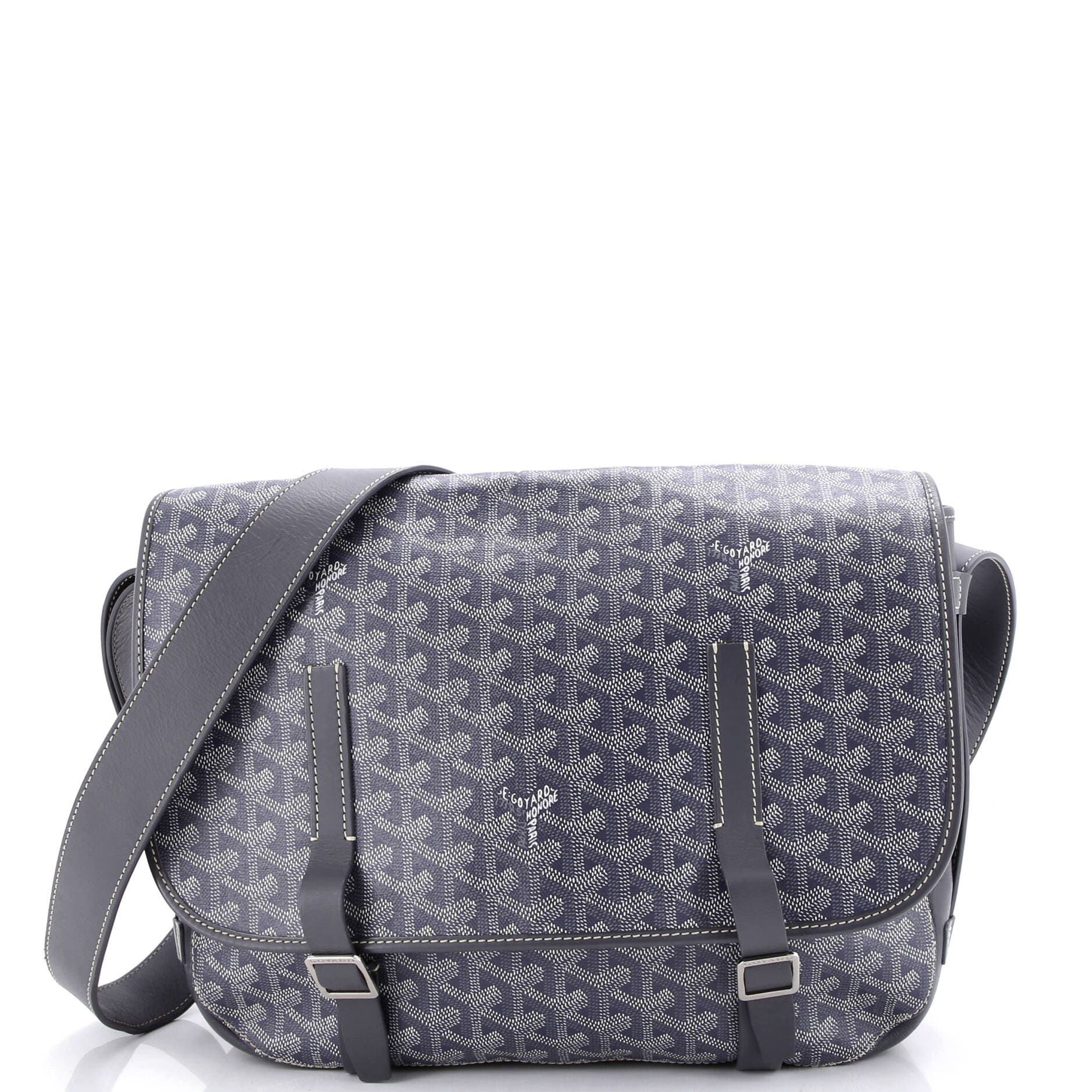 Pre-Owned Goyard Belvedere Messenger Bag Coated Canvas GM, Main, color, 