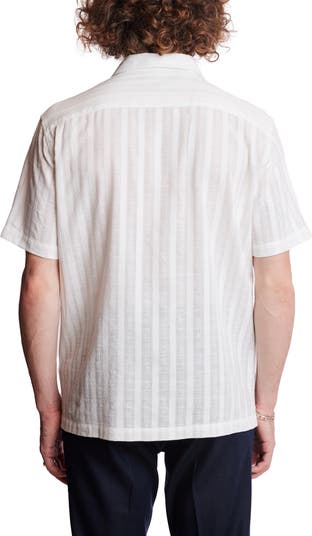 Embroidered Cotton Camp Shirt