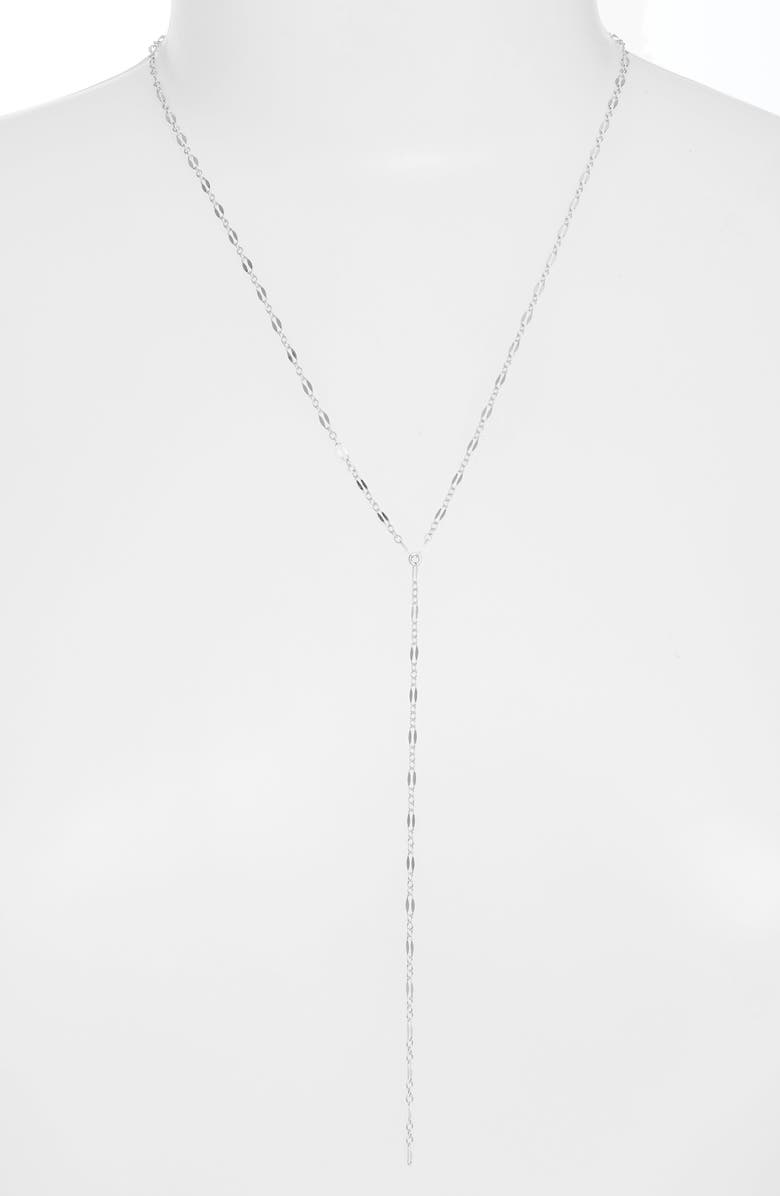 Set & Stones Phoebe Y-Necklace, Main, color, Silver