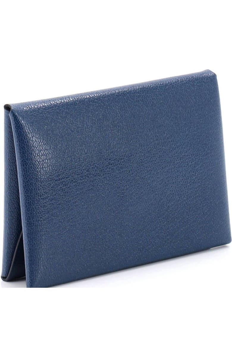 81034712 Calvi Duo Card Holder Chevre Mysore, Alternate, color, Bleu Tie