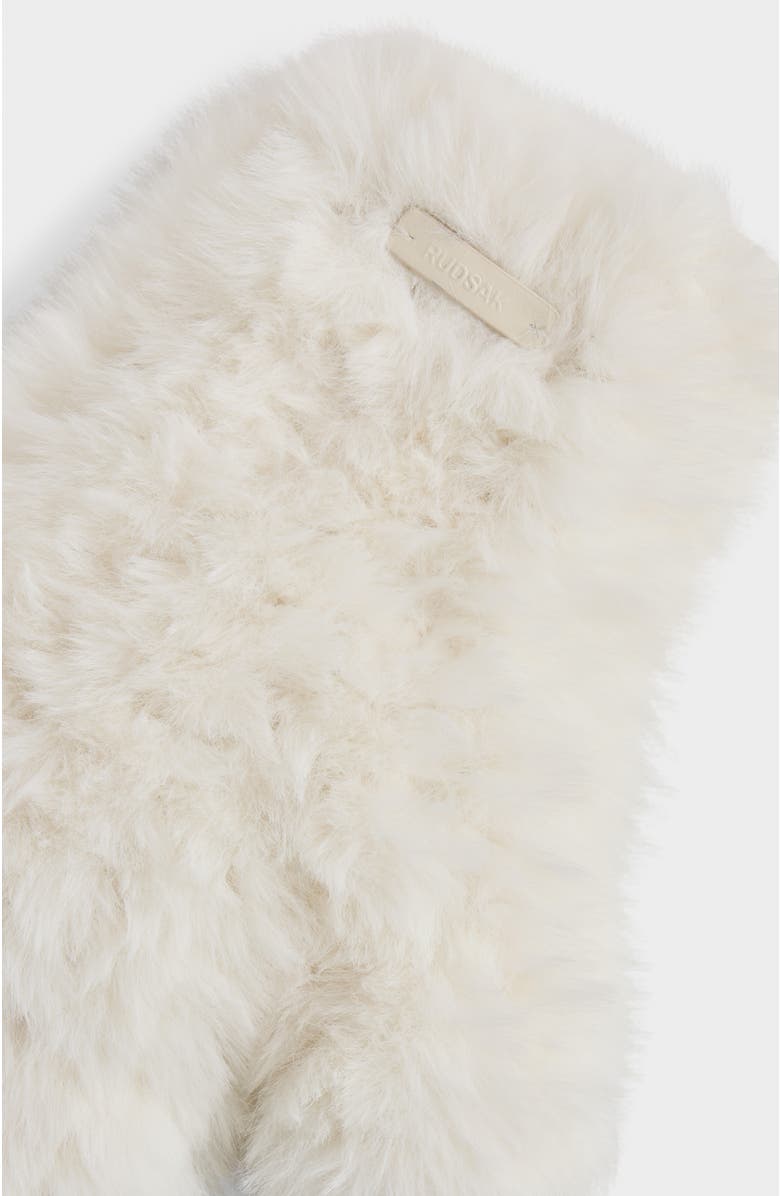 Rudsak Eloise Knit Faux Fur Mittens, Alternate, color, Iceland