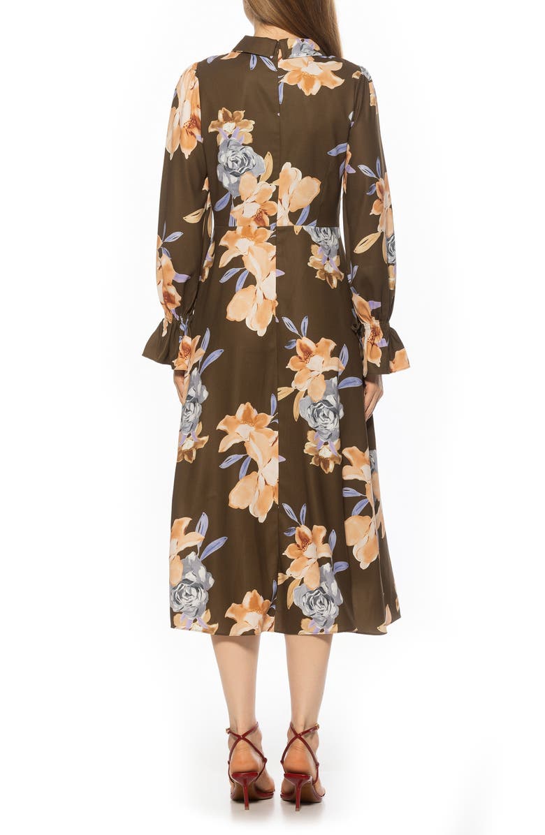 Alexia Admor Lana Fit & Flare Midi Dress, Alternate, color, Emerald Multi