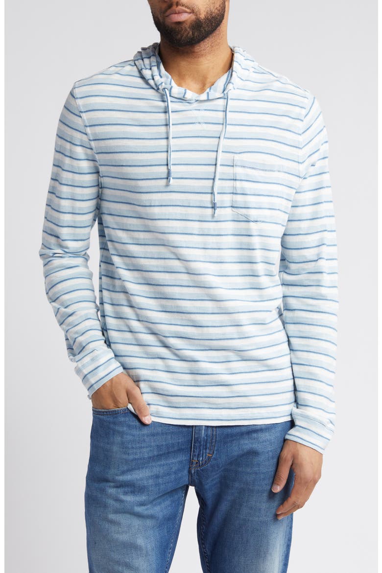 Anthony Indigo Stripe Hoodie, Main, color, INDIGO