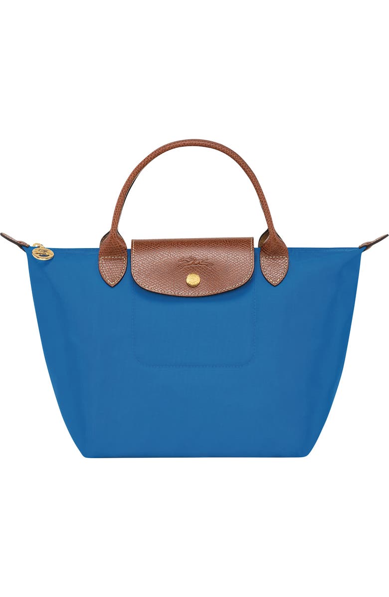 Longchamp Small Le Pliage Green Recycled Canvas Top Handle Bag, Main, color,