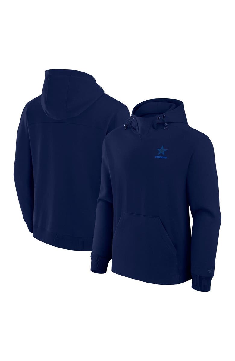 FANATICS Unisex Fanatics Navy Dallas Cowboys Front Office Tonal Tri-Blend Pullover Hoodie, Main, color, Navy