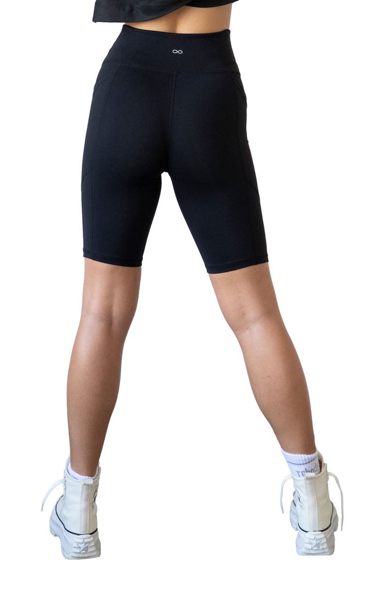 Rebody Active Making Moves Cloudlux Pocket Biker Shorts 8.5", Alternate, color, Metropolis Black