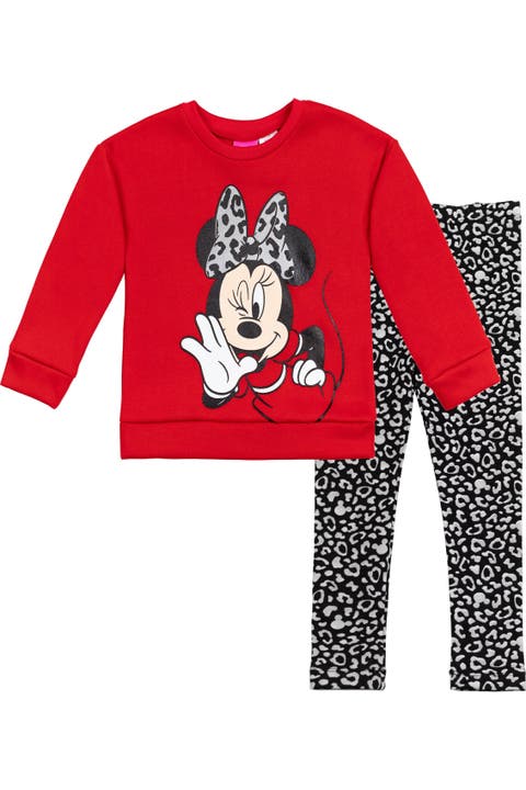 Minnie Mouse 2-piece Fleece Sweatshirt And Leggings Set