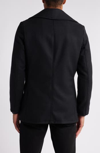Schott NYC Wool Blend Peacoat | Nordstrom