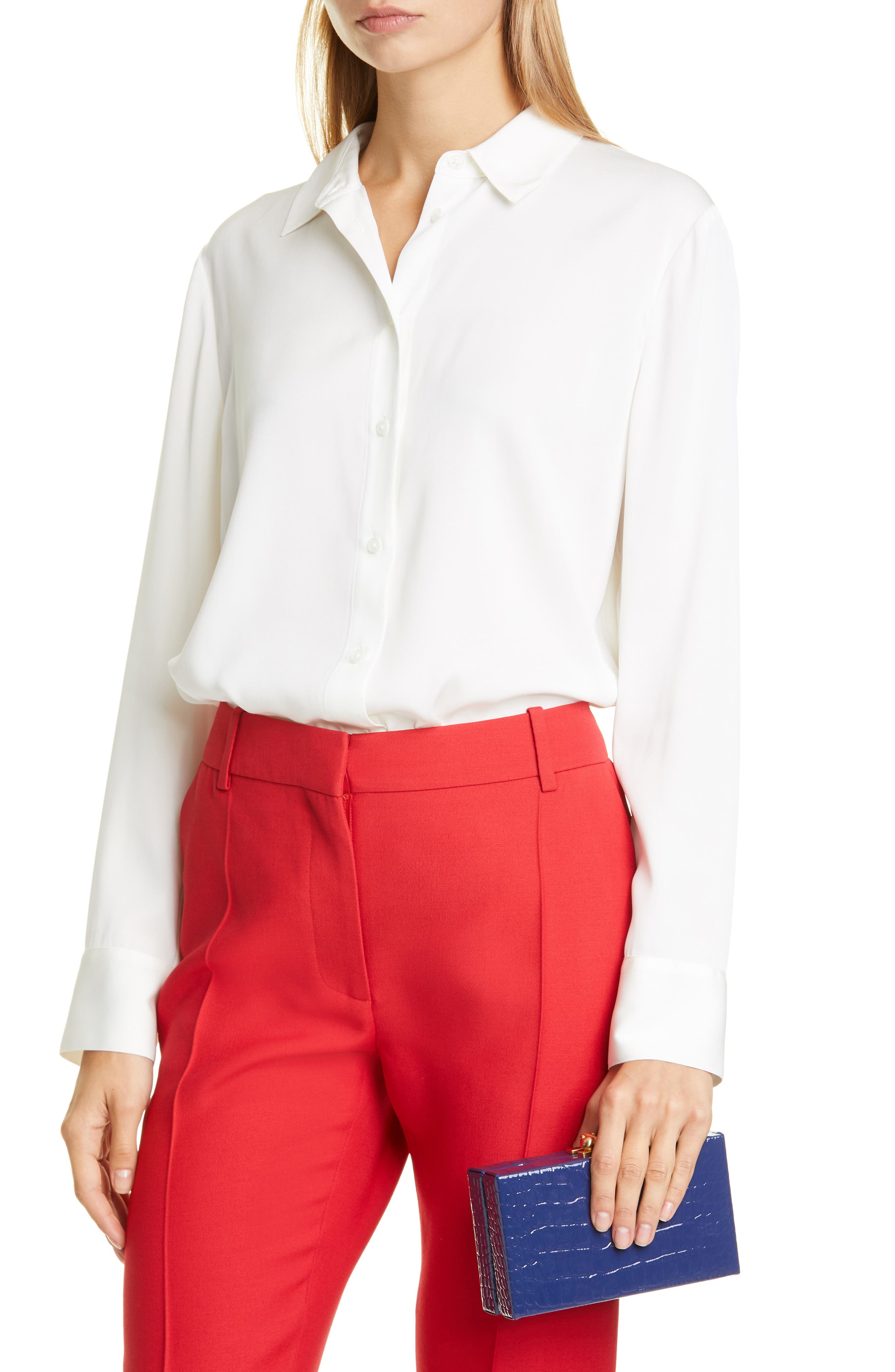 Edie Parker Jean Embossed Leather Box Clutch, Alternate, color, 