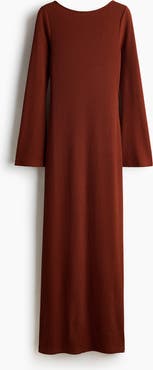H&M Textured-knit Maxi Dress