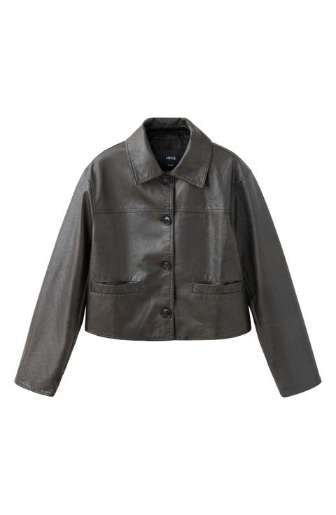 Faux Leather Jacket