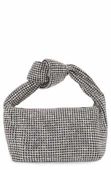 BERNESS Knotted Handle Rhinestone Bag