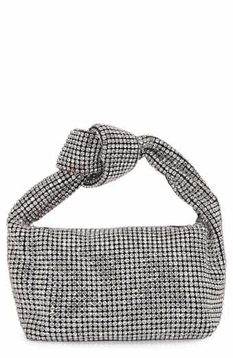 BERNESS Knotted Handle Rhinestone Bag