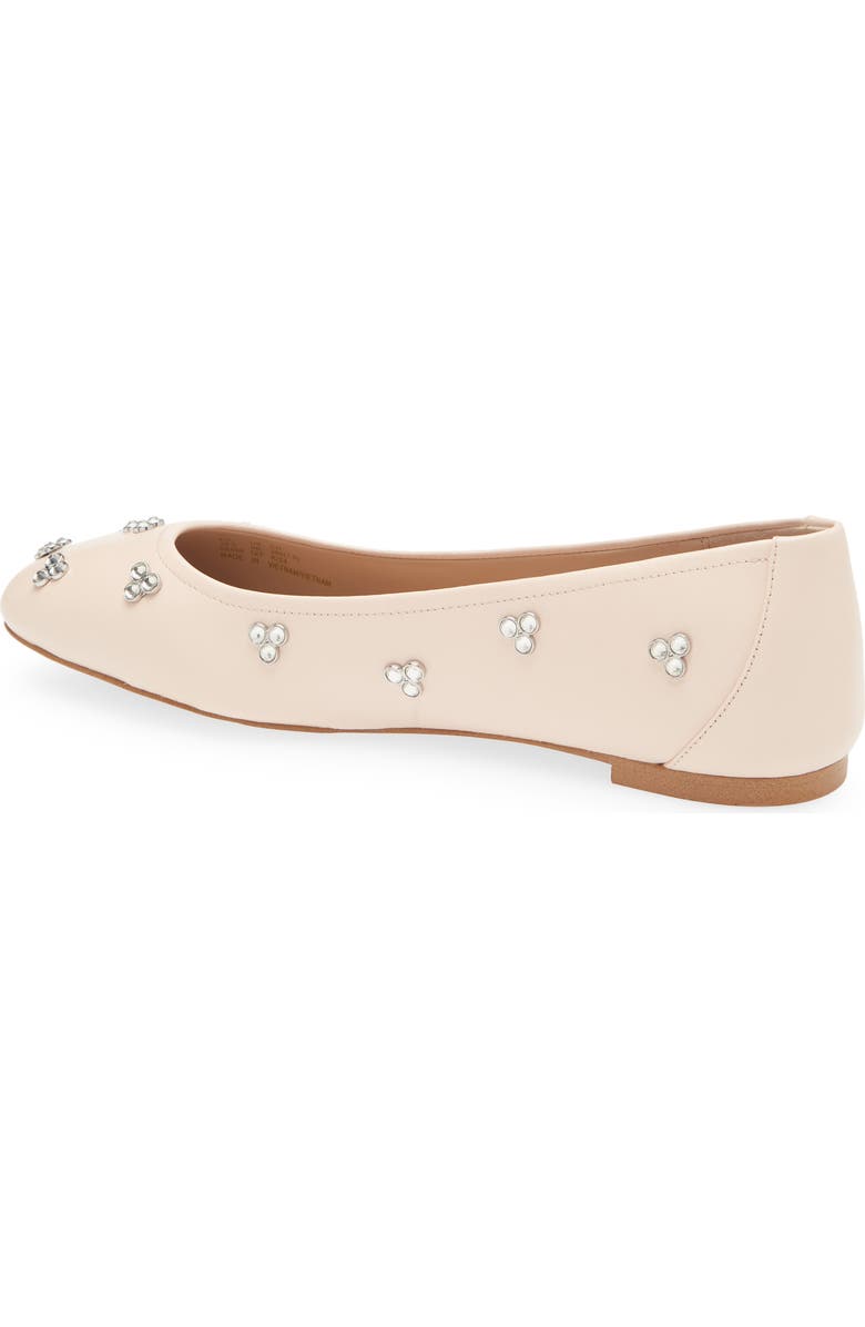 Stuart Weitzman Tammy Crystal Embellished Ballet Flat, Alternate, color, Rosewater