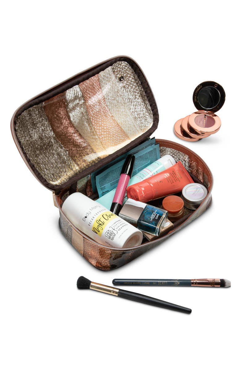 Stephanie Johnson Miami Cobra Clare Medium Makeup Bag, Alternate, color, Multi