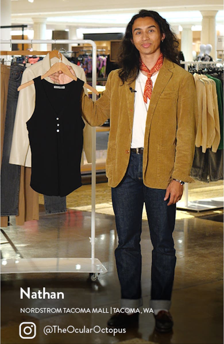 Luna Cotton Henley Tank, sales video thumbnail