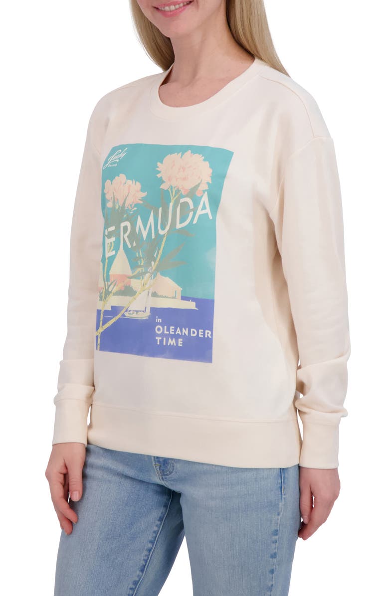 Lucky Brand Graphic Sweatshirt, Alternate, color, Vanilla Cream