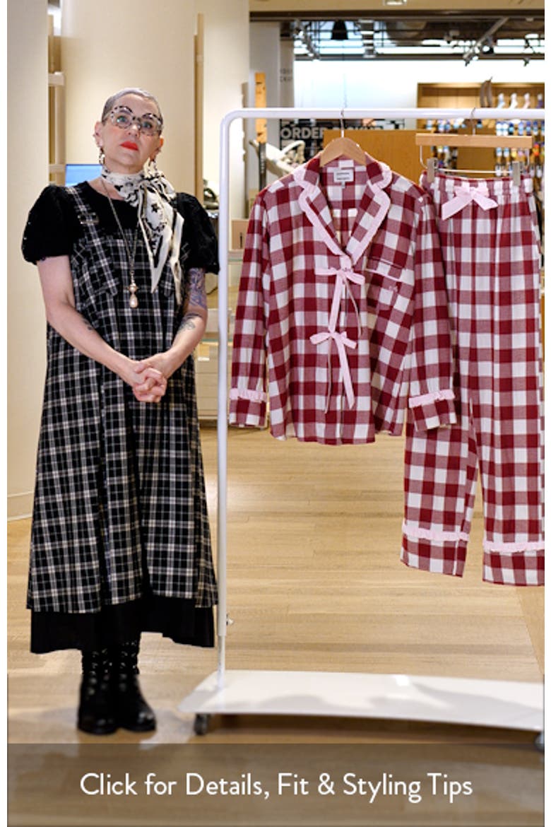 Antonella Gingham Organic Cotton Pajamas video