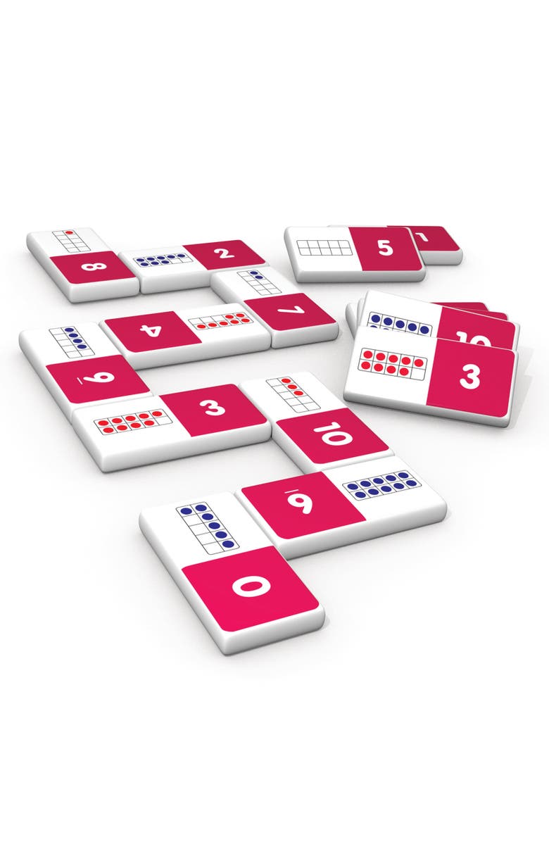 Junior Learning Ten Frame Dominoes, Main, color, Multicolored