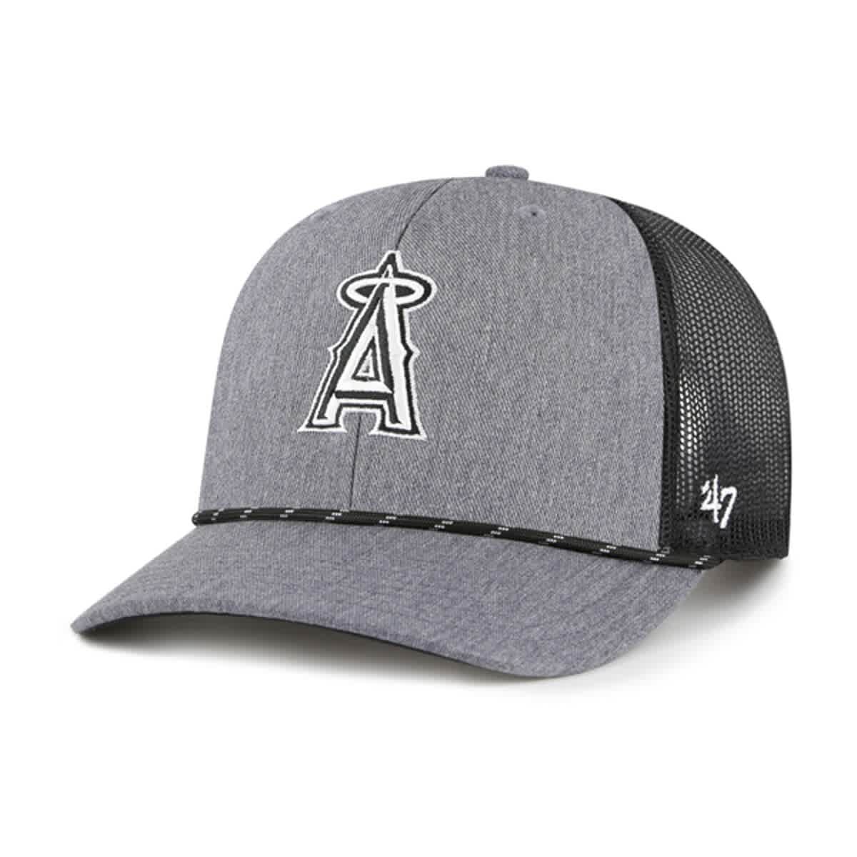 '47 Men's '47 Charcoal Los Angeles Angels Carbon Rope Trucker ...