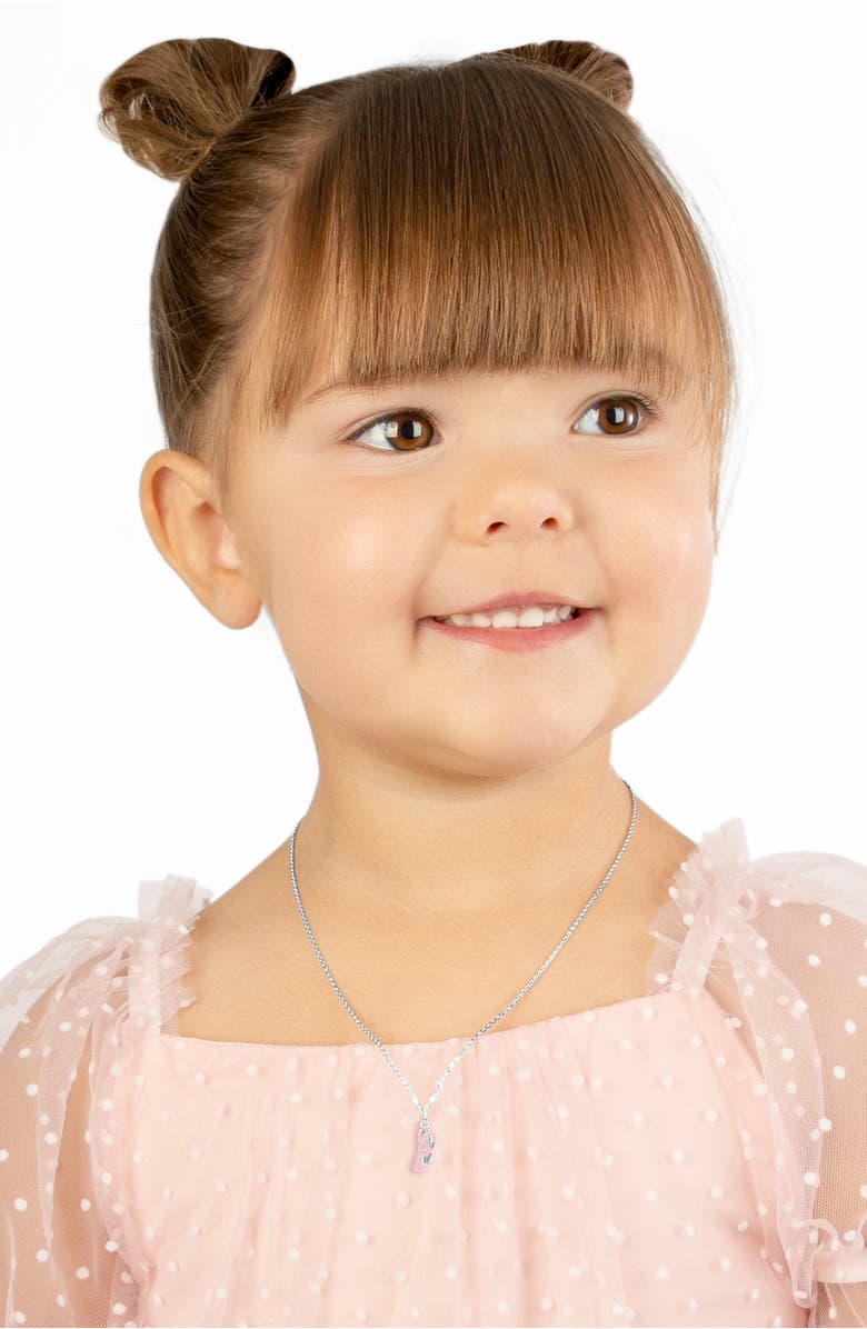 Tiny Blessings Sterling Silver Little Ballerina Necklace, Alternate, color, Sterling Silver
