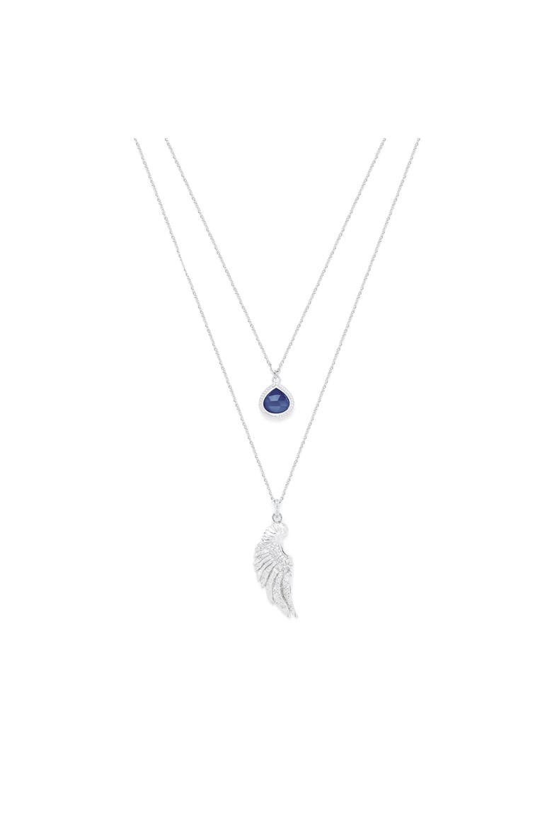 Archangel Michael Necklace Angel of Protection, Main, color, White