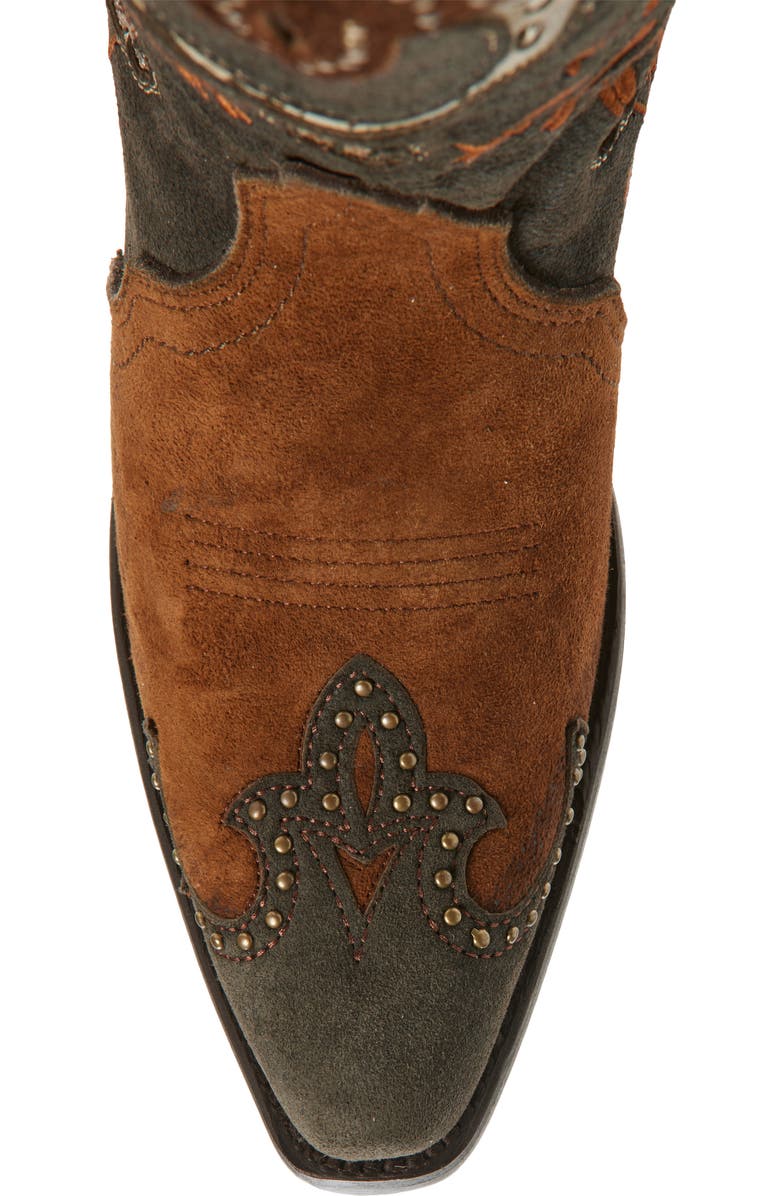 CORRAL Horseshoe Overlay Western Boot, Alternate, color, Brown