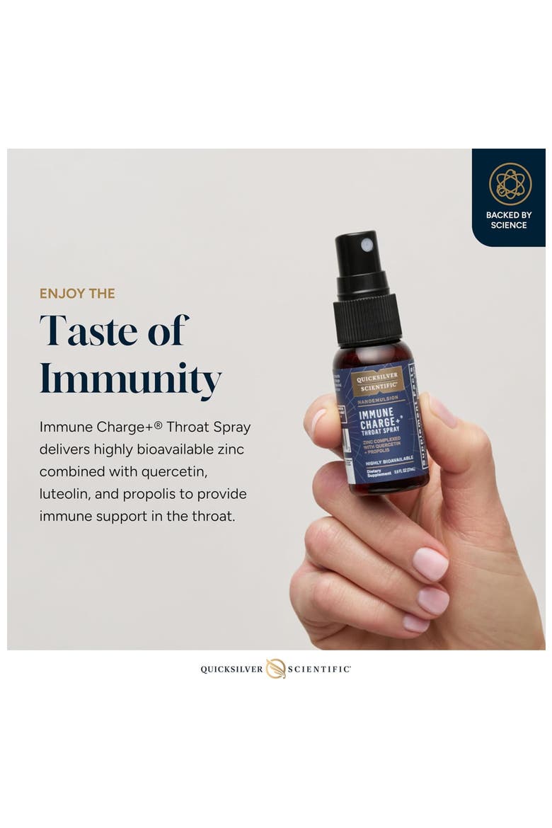 Immune Charge Liposomal Zinc and Quercetin Throat Spray, Alternate, color, None