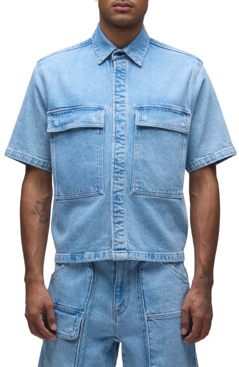 Men's Denim Short Sleeve Shirts | Nordstrom