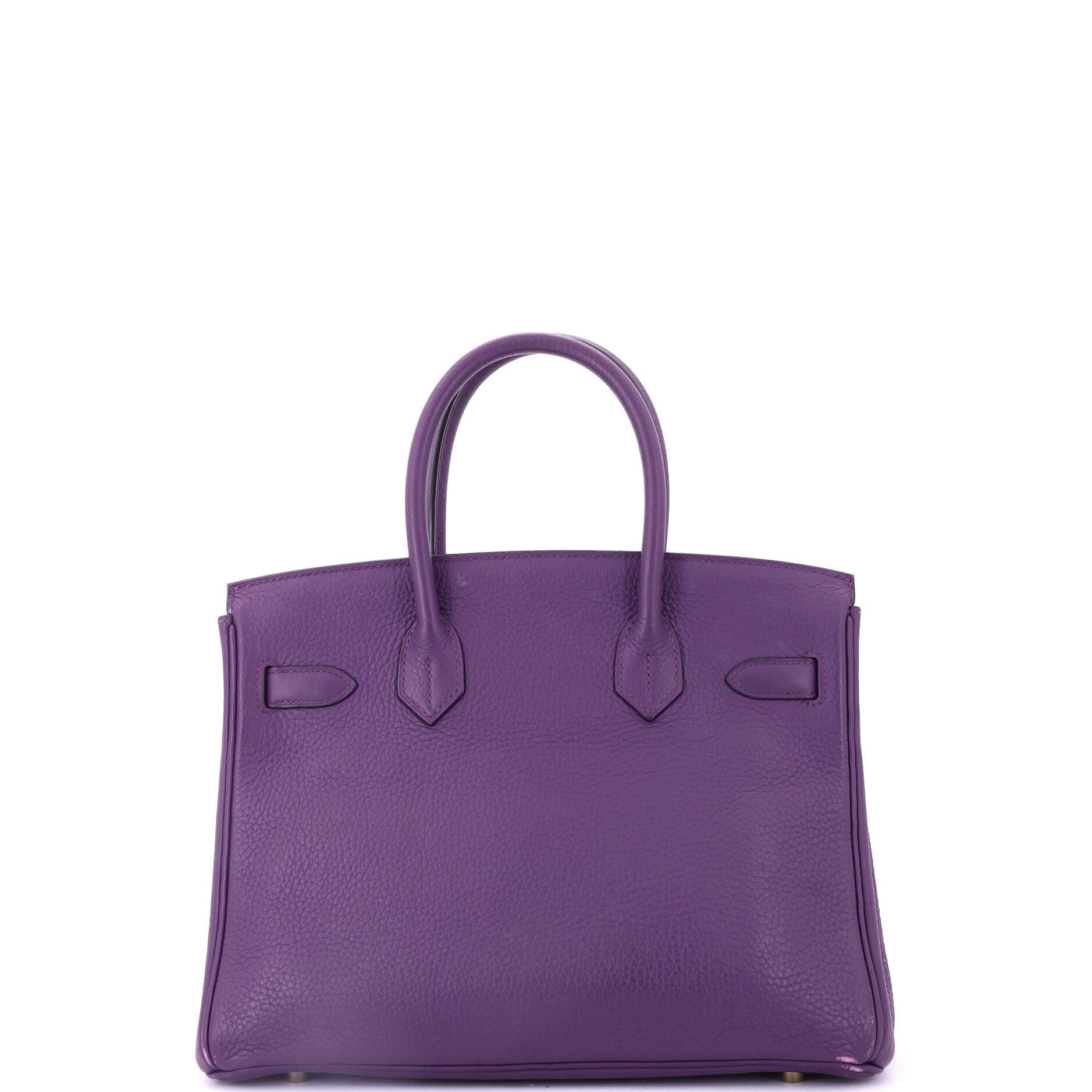 Pre-Owned Hermes Birkin Handbag Purple Togo with Gold Hardware 30, Alternate, color, Ultraviolet