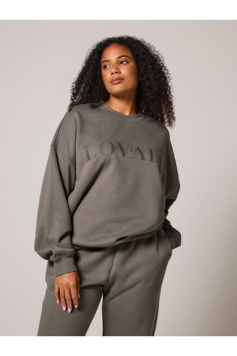 ALL SZN Oversized Sweatshirt, Main, color, Slate Green