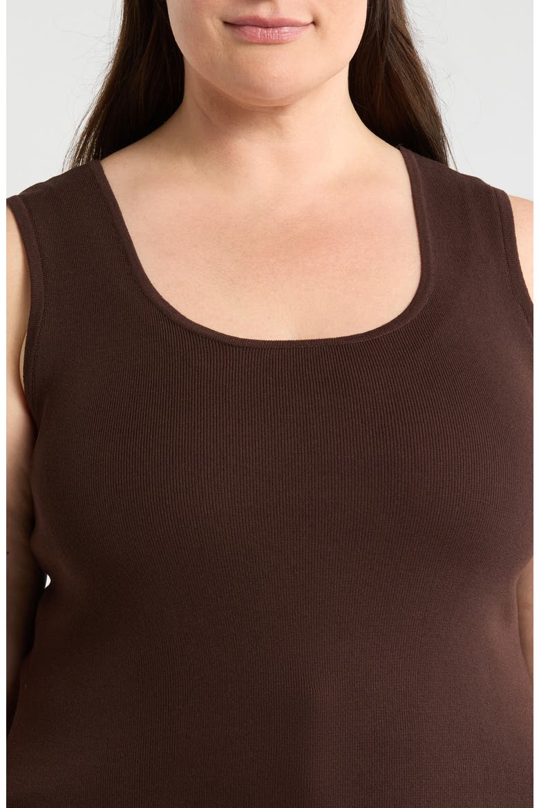 Scoop Neck Sweater Tank, Alternate, color, ESPRESSO