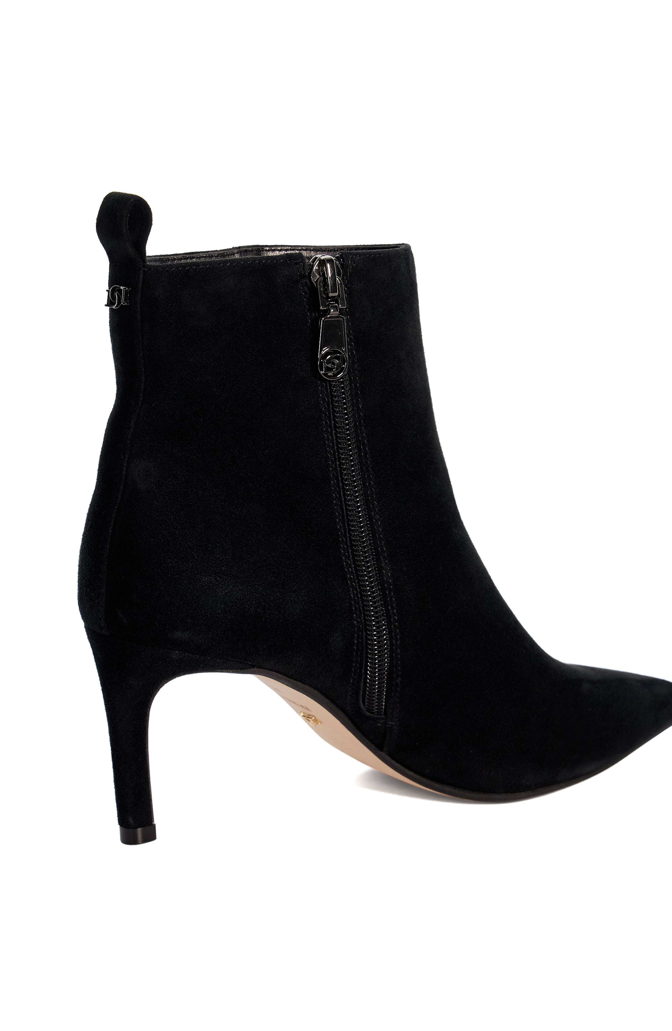 Dune London Obsessively Pointed Toe Bootie, Alternate, color, Black